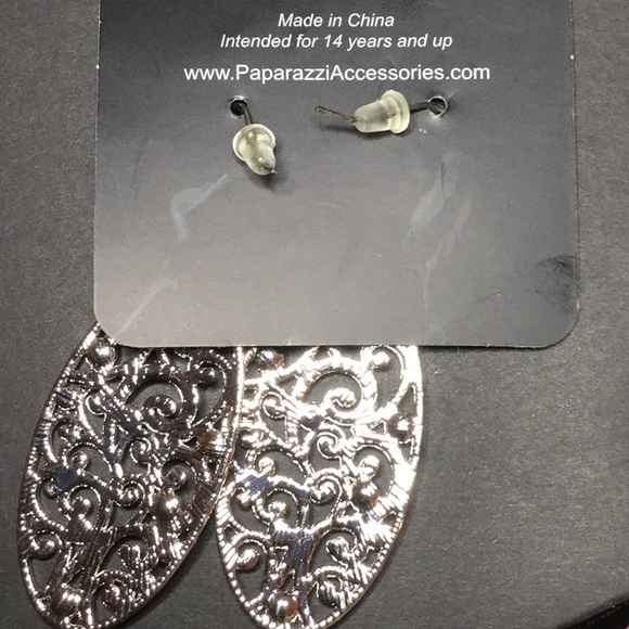 Art Deco Tree Design: Earrings - Picture 3 of 3